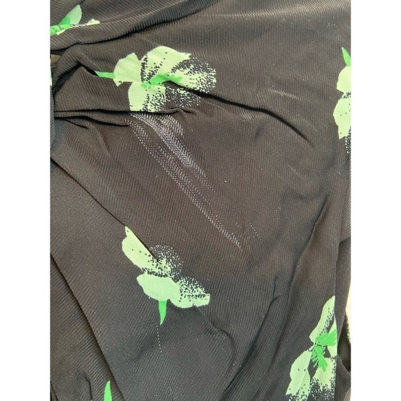 Self-Portrait Pansy Print Midi Dress size 0 - Picture 3 of 8